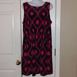 Gap multicolor print dress with side pockets   Sz 16